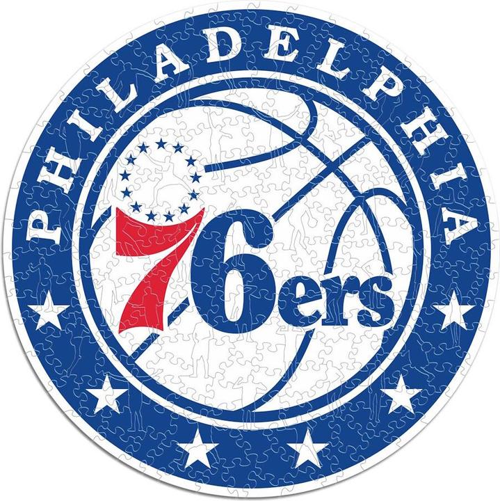 Produktbild Iconic NBA - Philadelphia 76ers - Logo - Holz Puzzle Grösse M (270 Teile) (270 Teile)