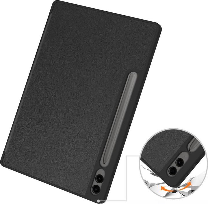 Immagine prodotto Cover-Discount Galaxy Tab S9+ / S9 FE+ - Custodia intelligente in silicone nero (Galaxy Tab S9+, Galaxy Tab S10+, Galaxy Tab S9 FE)