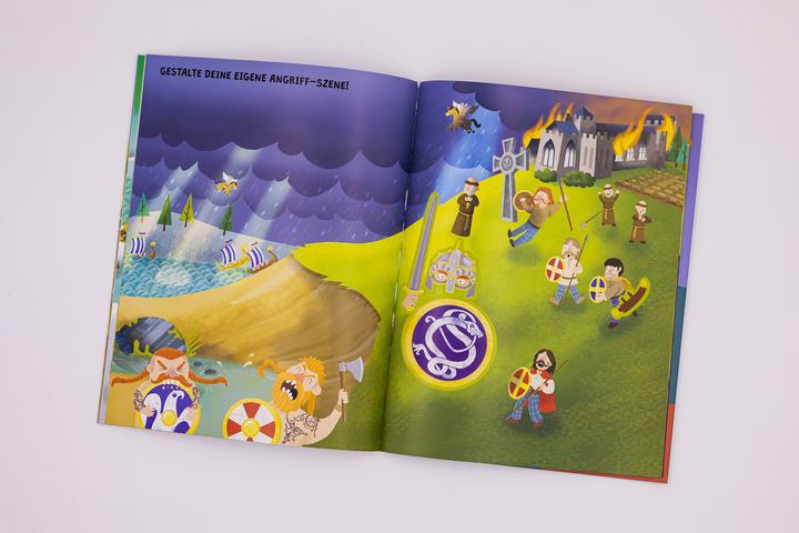 Produktbild Mein grosses Abenteuer-Stickerbuch - Wikinger (Deutsch, Joshua George, Ed Myer, Anna Taube, Loewe Kreativ, 2022)