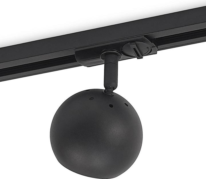 Produktbild Lindby Guus LED-Strahler, 1-Phasen-Schiene schwarz (350 lm, GU10)