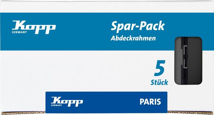 Produktbild Kopp Rahmen Abdeckung Paris Schwarz (matt) 402550011