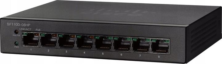 Actual product image Cisco Sf110d-08hp (8 ports)
