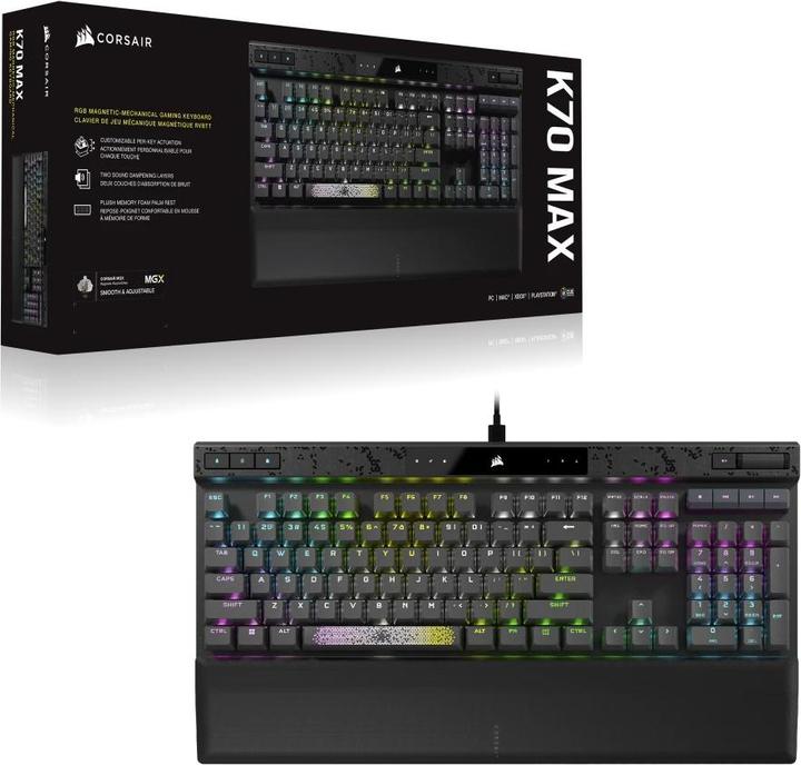 Image du produit Corsair K70 Max (US, Filaire)