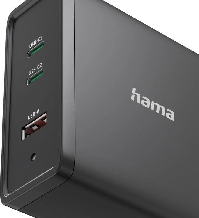 Actual product image Hama Universal USB-C charging station, GaN, 3 ports, Power Delivery (PD), 5-28V/140W (140 W)