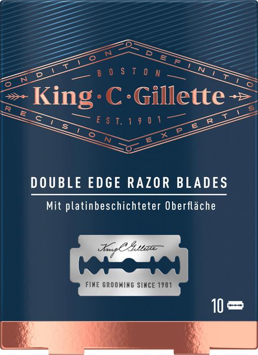 Productafbeelding King C. Gillette Dubbele bladen voor recht scheermes (10 x)