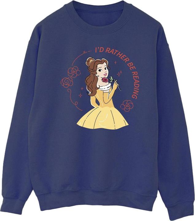 Disney Die Schöne und das Biest I'd Rather Be Reading Baumwolle Sweatshirt