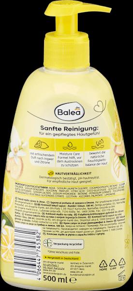 Actual product image dm Balea Liquid Soap Ginger Lemon (Liquid soap, 500 ml)