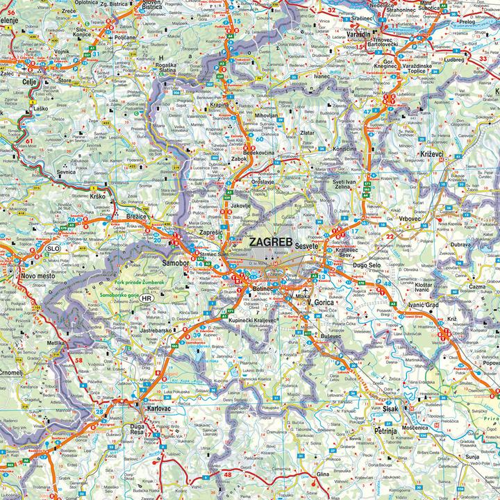 Produktbild Slowenien - Kroatien - Bosnien-Herzegowina, Strassenkarte 1:500.000, freytag & berndt