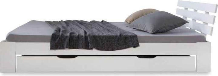 Produktbild Homestyle4u Holzbett mit Bettkasten & Lattenrost (140 x 200 cm)