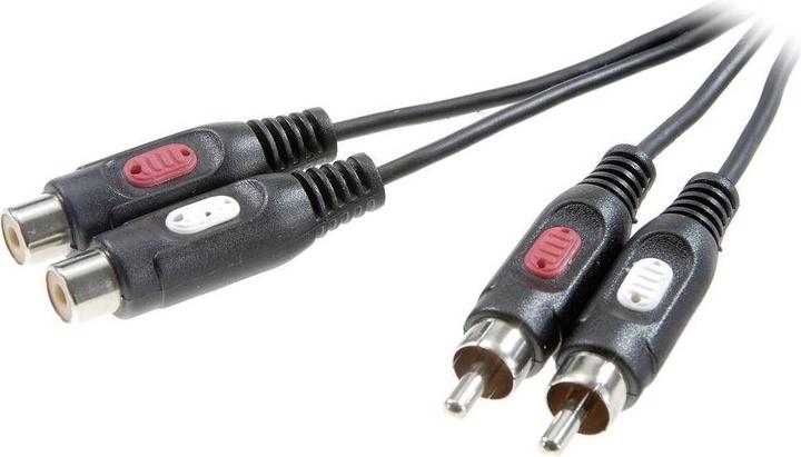 Image du produit SpeaKa Professional Câble de rallonge RCA mâle RCA femelle 2.5 m (2.50 m, RCA)