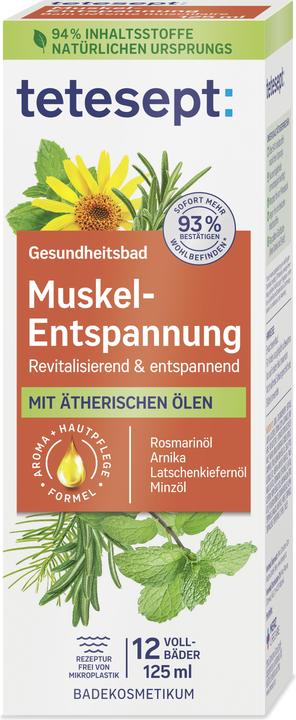 Produktbild Tetesept Gesundheitsbad Muskel-Entspannung 125 ml (125 ml, Badeöl)