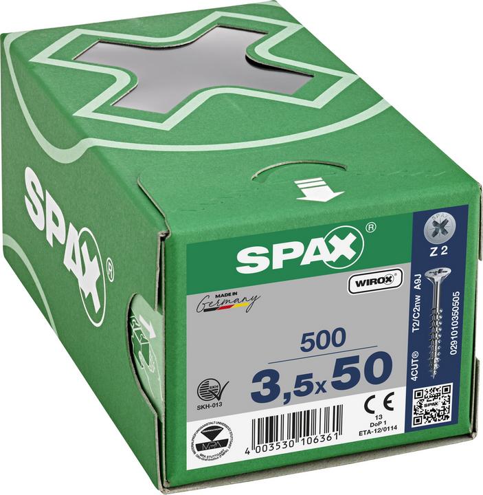 Productafbeelding Spax Spaanplaatschroeven (500 Schroeven per stuk)