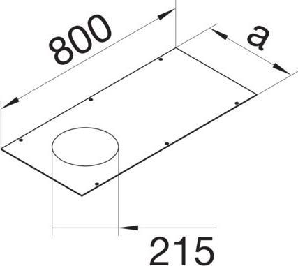 Produktbild Hager TEHA Abdeckung (80 cm)