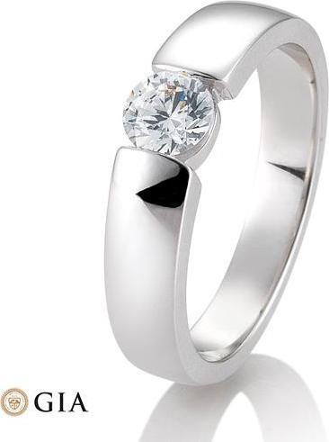Breuning Ring Spann 0,40-0,60 ct. (53, 585/14 K Gold)