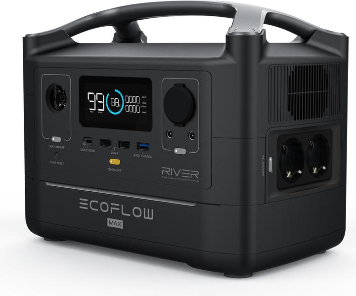 EcoFlow River 600 Max (576 Wh, 7.70 kg)