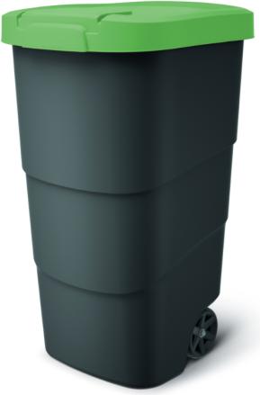 Prosperplast Keden WHEELER 110 L Abfallbehälter – Grün (110 l)