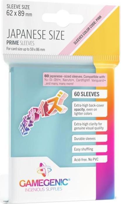 Produktbild Gamegenic GGS10127ML - PRIME Hüllen in japanischer Grösse, transparent (60 Hüllen)