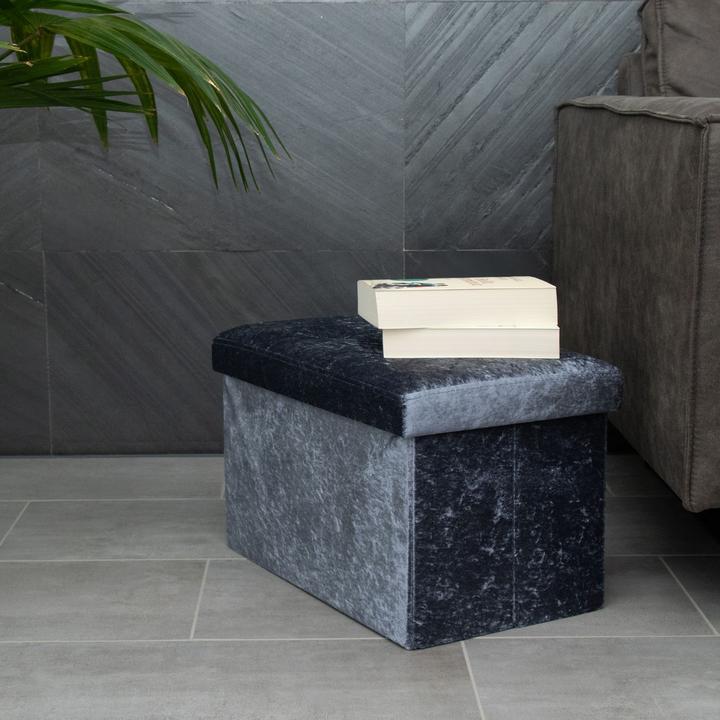 Produktbild Intirilife Sitzbank Samt Grau (49.30 cm)