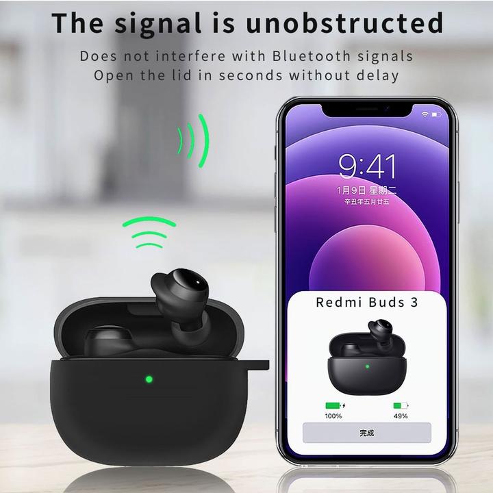 Produktbild König Design Schutz Tasche Hülle für Xiaomi Redmi Buds 3 Lite Case Cover Bumper Etuis Schale