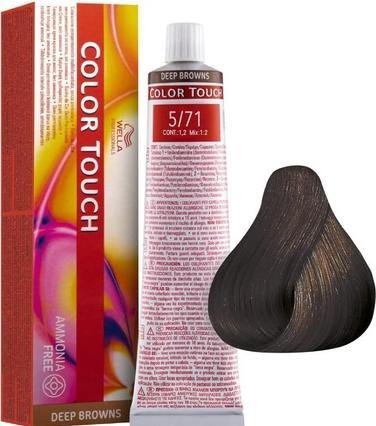 Immagine prodotto Wella Colore Demi-Permanente Touch Marrone Chiaro Cenere di Mare Marrone Chiaro 60ml (Light Brown)