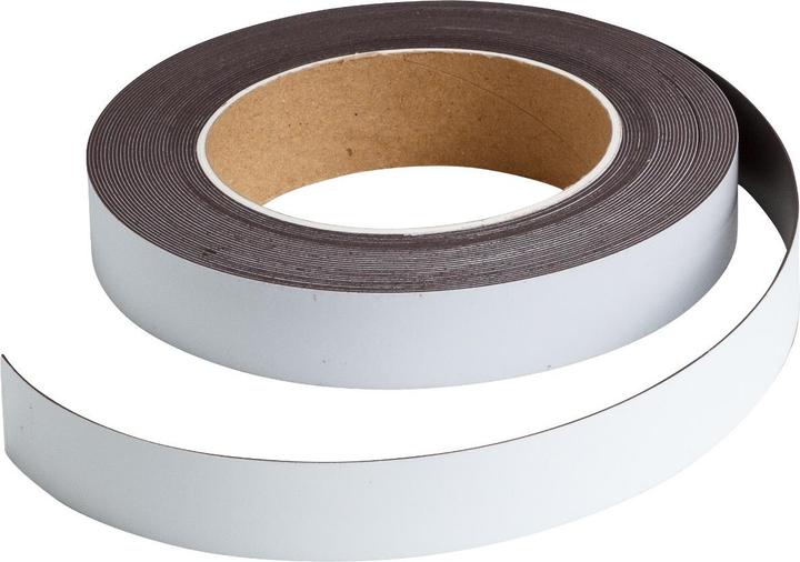 Image du produit Brady B-859, bande magnétique sans inscription, blanc, 25mm x 10m (1 rouleau)