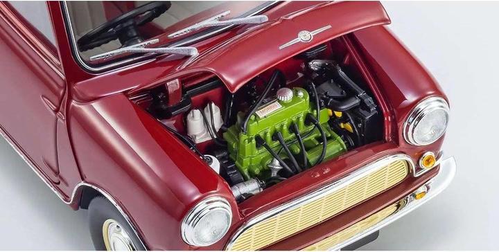 Immagine prodotto Kyosho Morris Mini Minor Clipper Kirschenrot, 1:18