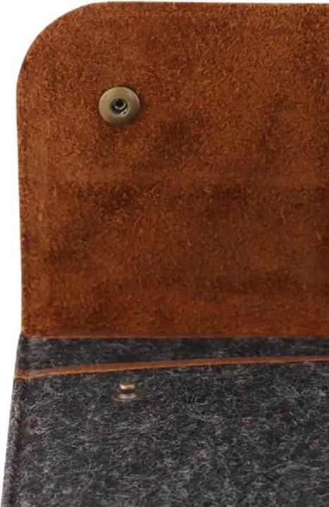 Produktbild Only-Bags.Store Leder- und Fleece-Tasche für Laptop, Laptop-Hülle 14 (14")