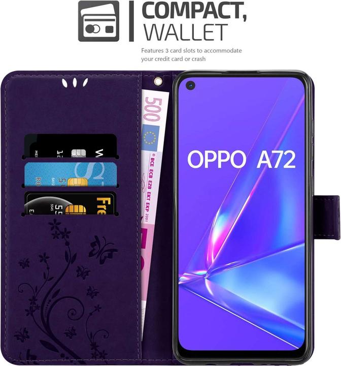 Image du produit Cadorabo Coque pour Oppo A72 pour Fleur Book (Oppo A72)