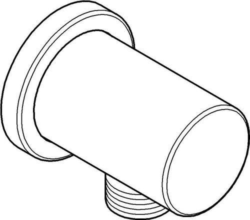 Actual product image Grohe Wandanschlussbogen Rainshower 1/2" chr rd Ros