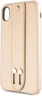 Image du produit Guess Back panel cover Apple iPhone XR Saffiano Strap Case Beige (Apple iPhone XR)