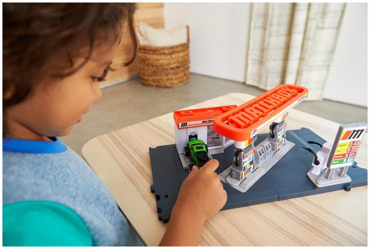 Image du produit Matchbox Playset Station Essence - Circuit / Petite Voiture - Dès 3 ans