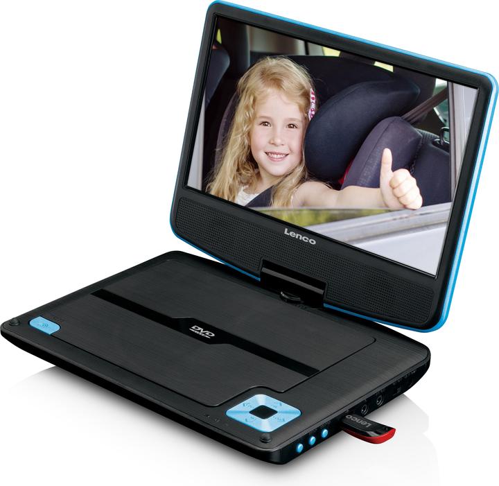 Actual product image Lenco Portable player DVP-910 (DVP910BLAU) (Portable DVD player)