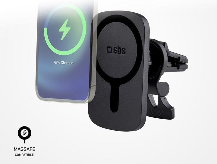 Image du produit SBS support inductif MagSafe pour évent 15W, noir