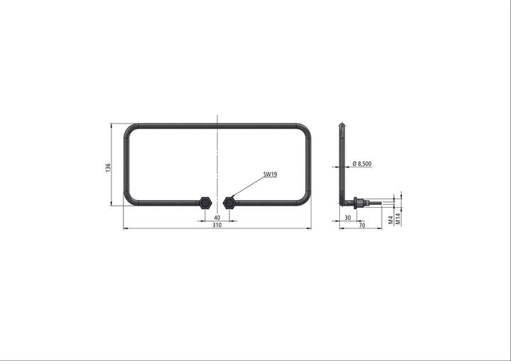 Actual product image Kerbl Heating element 100W for tipping troughs up to 1 m from 2010