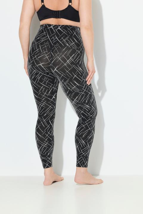 Produktbild Ulla Popken Strumpf-Leggings, gemustert, Glitter (50, 52)