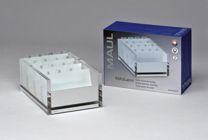 Produktbild Maul Acryl-Visitenkartenbox MAULacro (85 x 54 mm)
