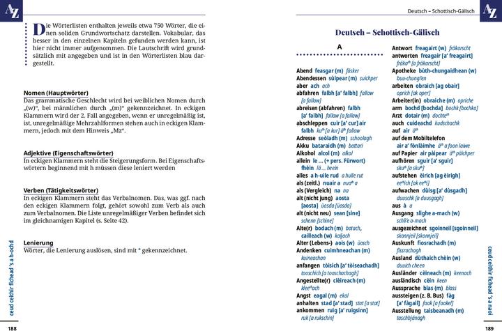 Produktbild Schottisch-Gälisch - Wort für Wort (Deutsch, Michael Klevenhaus, 2022)