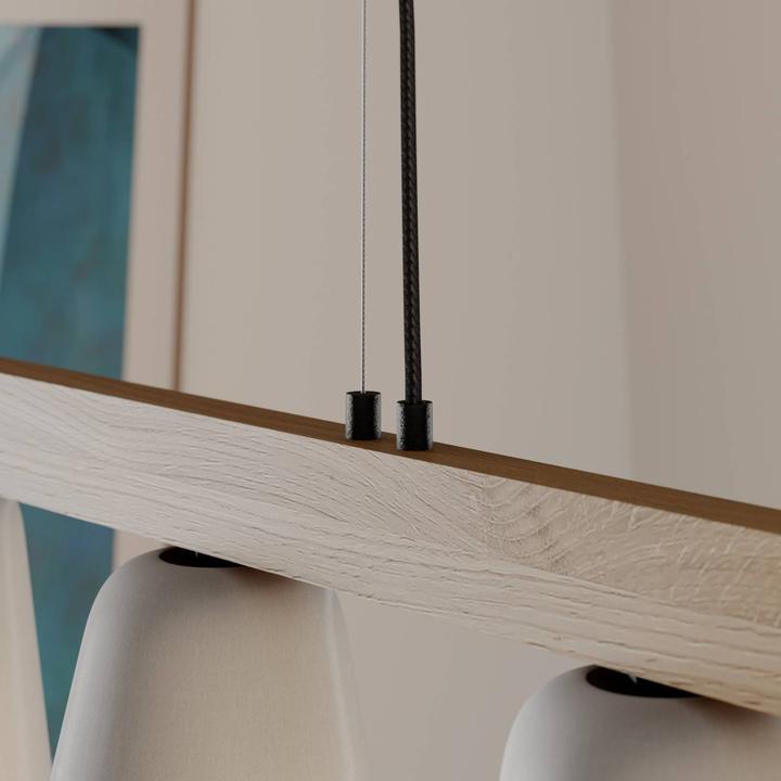 Produktbild Lucande Kalinda Pendelleuchte Grey/Oak (E14)