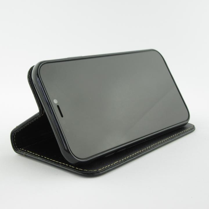 Actual product image Fierre Shann Fourre Flip cuir véritable (Apple iPhone 13 mini)