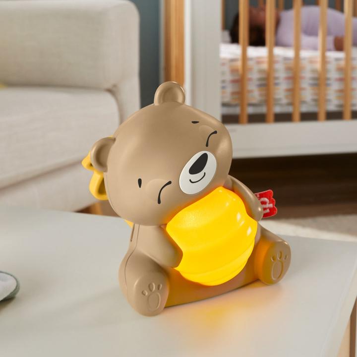 Actual product image Fisher-Price Soothing Bear Takeaway Music Box for Babies with Adjustable Timer for Newborns