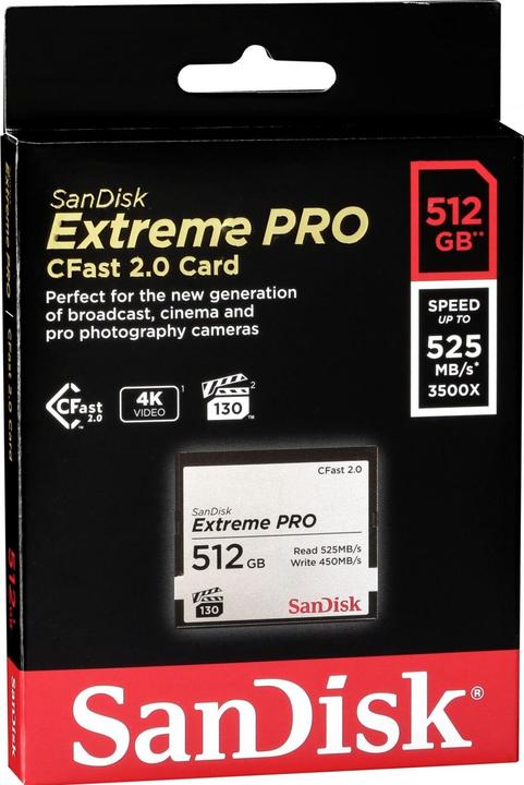 Actual product image SanDisk Big Time Pro (512 GB, CFast 2.0)