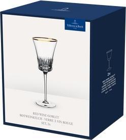 Actual product image Villeroy & Boch Red wine goblet, set of 2 pieces Grand Royal Gold (20 cl, 2 Glasses, Red wine glasses)