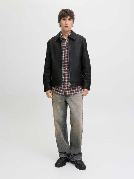Actual product image Jack & Jones Jjecasablanca Leather Jacket Ln (XS)