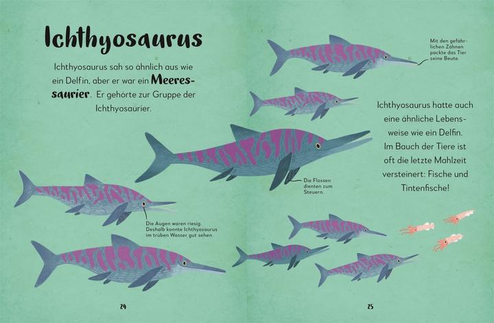 Produktbild Mein liebstes Buch der Dinosaurier und anderer Lebewesen der Urzeit (Deutsch, Dean(Dr.), Lomax, 2023)