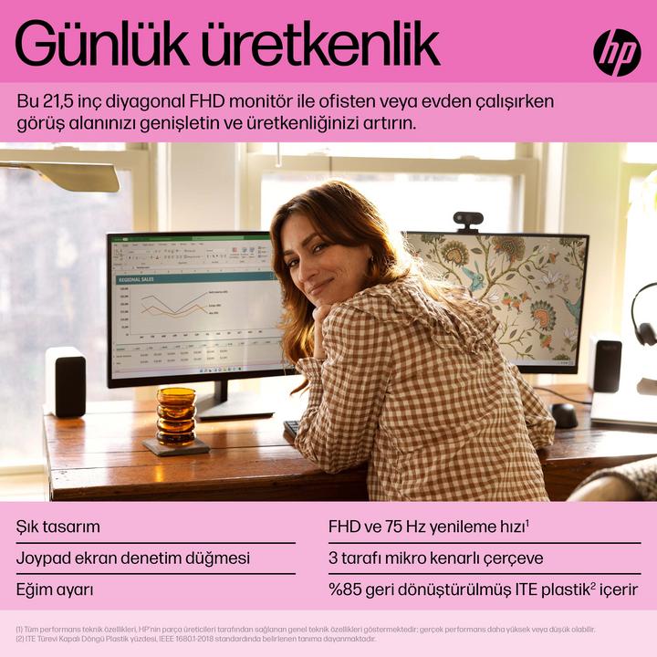 Actual product image HP P22 G5 (1920 x 1080 pixels, 21.50")