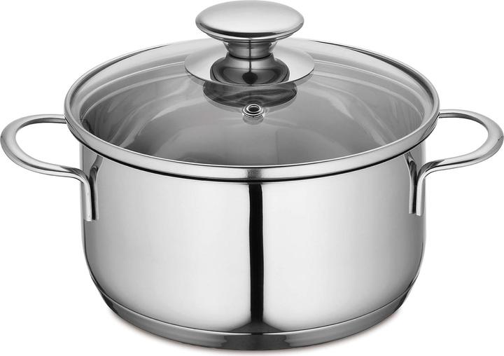 Produktbild Küchenprofi Mini-Töpfchen m.Glasdeckel 14 cm, 1 Ltr. (14 cm, Kochtopf, Edelstahl)