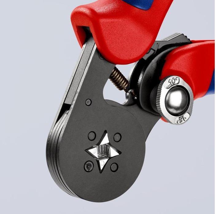 Actual product image Knipex Self-Adjusting Crimping Pliers for wire ferrules (180 mm)