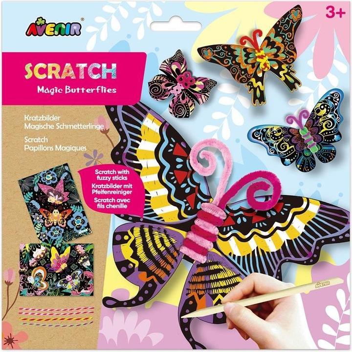 Produktbild Russell Scratch Art - Magische Schmetterlinge