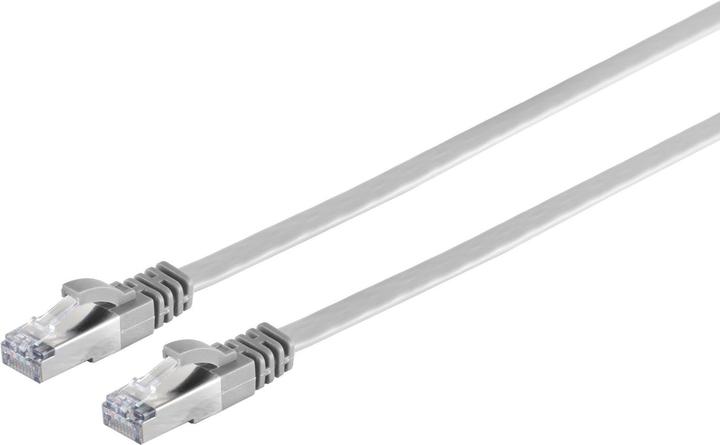 Immagine prodotto Shiverpeaks Cavo piatto RJ45 con cavo grezzo Cat.7 slim, grigio, 15m (U/FTP, CAT7, 15 m)