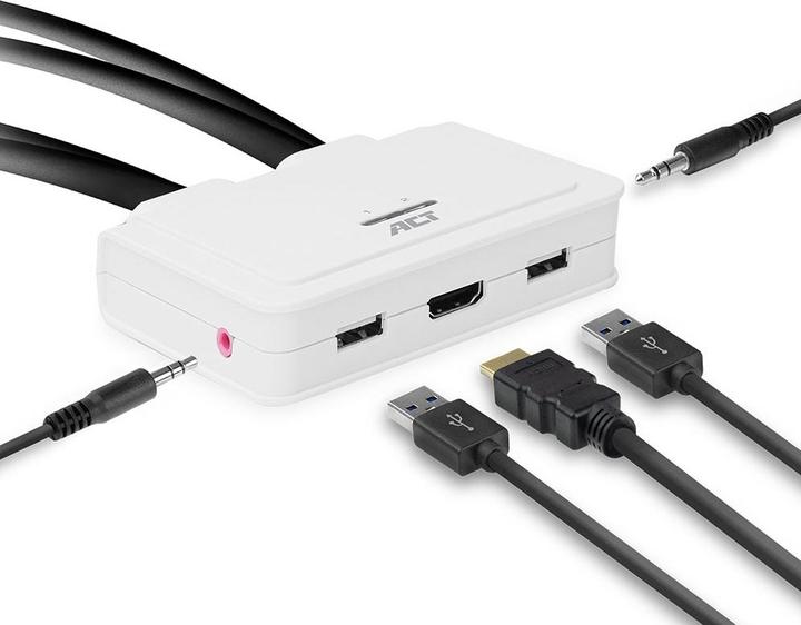 Actual product image AC7910 Keyboard/Video/Mouse (KVM) Switch White